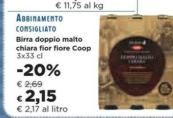 Coop Coop - Doppio Malto Rossa Birra Italiana Fior Fiore 990 G(ml) offerta