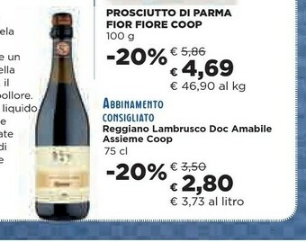 Coop Coop - Prosciutto Di Parma DOP Fiorfiore 100 G(ml) offerta