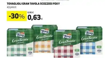 Coop Foxy Tovaglioli Gran Tavola Scozzesi 43 Pezzi offerta
