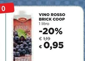 Coop Coop - Vino Rosso 1000 G(ml) offerta