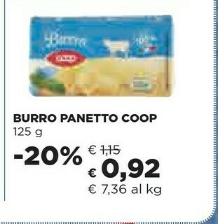 Coop Coop - Burro 125 G(ml) offerta