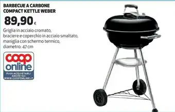 Coop Weber Barbecue A Carbone Compact Kettle offerta