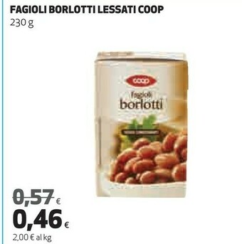Coop Coop - Fagioli Borlotti 230 G(ml) offerta