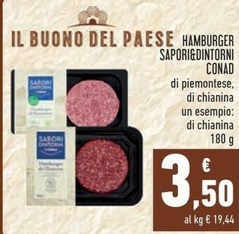 Conad Conad - Hamburger Di Chianina 180 G(ml) offerta