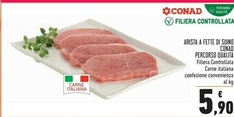 Conad Conad Arista A Fette Di Suino Percorso Qualità offerta