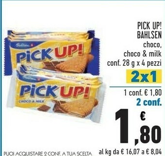 Conad Bahlsen Pick Up! Choco offerta