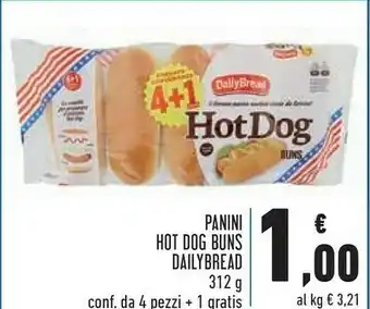 Conad Daily bread Hot Dog Buns 312.5 G(ml) offerta
