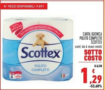 Conad Scottex scottex Carta Igienica pulito completo offerta