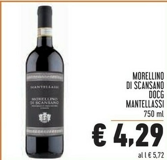 Conad Mantellassi Morellino Di Scansano 750 G(ml) offerta
