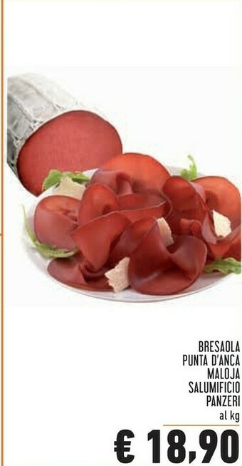 Conad Bresaola Punta D'anca Maloja Salumificio Panzeri offerta