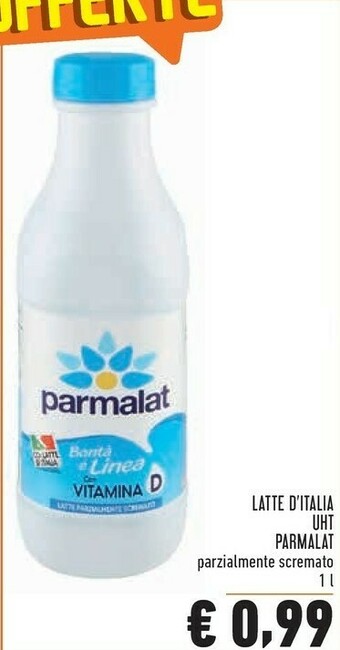 Conad Parmalat Bontà E Linea Latte Parzialmente Scremato 1000 G(ml) offerta