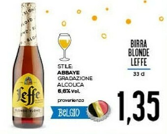 Conad Leffe Blonde 330 G(ml) offerta