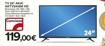 Coop Akai Tv led 32 offerta