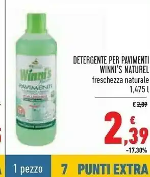 Conad Superstore Winn's Detergente Per Pavimenti Naturel offerta