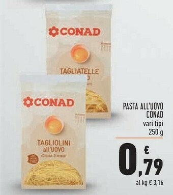 Conad Conad - Tagliatelle All'Uovo 250 G(ml) offerta