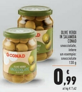 Conad Conad Olive Verdi In Salamoia offerta