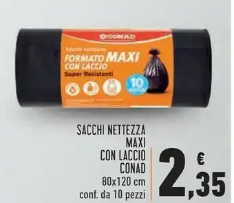 Conad Conad Sacchi Nettezza Maxi Con Laccio offerta