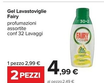 Carrefour Fairy Gel Lavastoviglie offerta