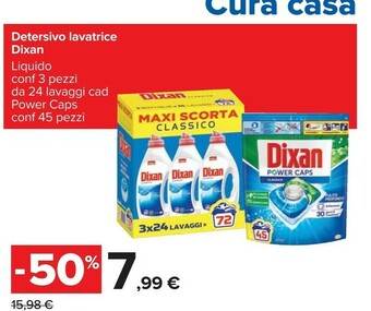 Carrefour Dixan Detersivo Lavatrice offerta