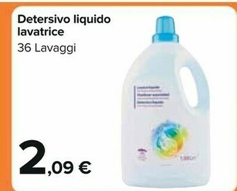 Carrefour Detersivo Liquido Lavatrice offerta