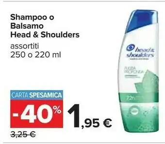 Carrefour Head & Shoulders Shampoo Pulizia Profonda offerta