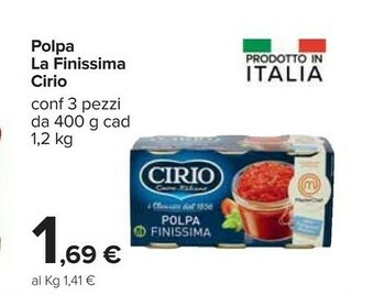 Carrefour Cirio La Finissima Polpa offerta