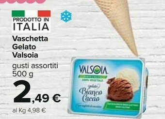 Carrefour Valsoia Il Gelato Bianco Cacao 500 G(ml) offerta