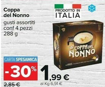 Carrefour Motta Coppa Del Nonno Classica 288 G(ml) offerta