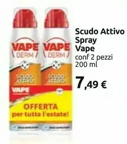 Carrefour Vape Scudo Attivo Spray 2 Pezzi 200 Ml offerta