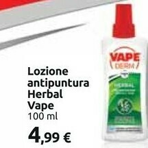Carrefour Vape Lozione Antipuntura Herbal 100 Ml offerta
