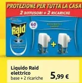 Carrefour Raid Raid Liquido Raid Elettrico Base +2 Ricariche offerta