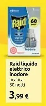 Carrefour Raid Raid Liquido Elettrico Inodore Ricarica 60 Notti offerta