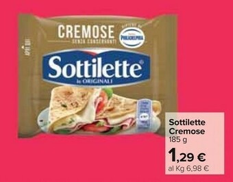 Carrefour Mondelez Sottilette Le Cremose 185 G(ml) offerta