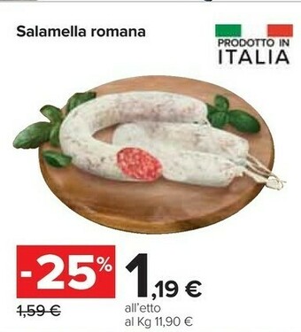 Carrefour Salamella Romana offerta