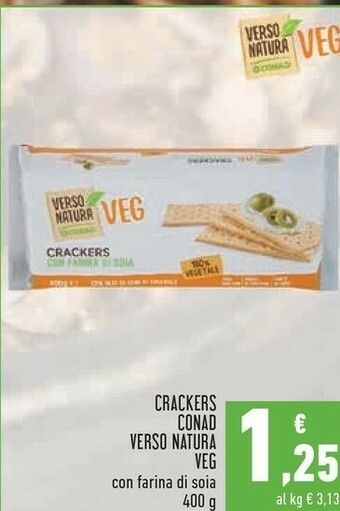 Conad - Crackers Con Farina Di Soia Veg Verso Natura 400 G(ml)