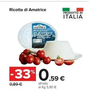 Carrefour Caseificio Storico Amatrice Ricotta Di Amatrice offerta