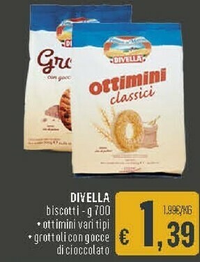 Deco Supermercati Divella Ottimini Biscotti Classici 700 G(ml) offerta