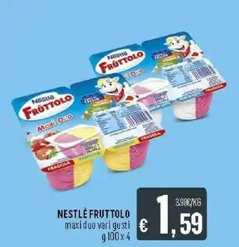 Deco Supermercati Nestlè Fruttolo Maxi Duo Fragola E Pesca 400 G(ml) offerta