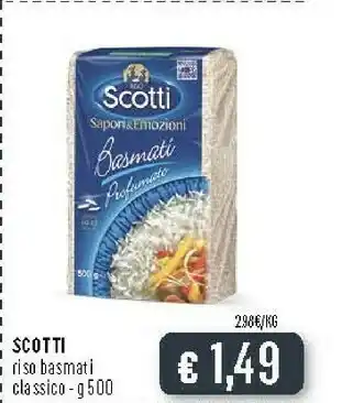 Deco Supermercati Scotti Riso Basmati Classico offerta