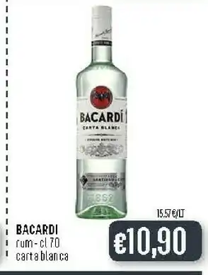 Deco Supermercati Bacardi Carta Blanca offerta