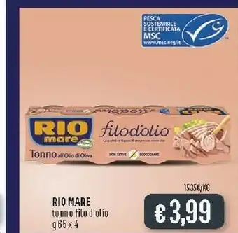 Deco Supermercati Rio Mare Tonno Filo D'olio offerta