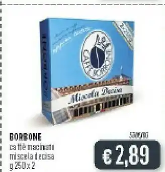 Caffe Borbone Macinato Miscela Decisa