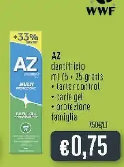 Az Dentifricio Tartar Control