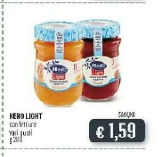 Deco Supermercati Hero Pesche Light 280 G(ml) offerta