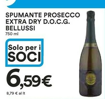 Coop Bellussi Spumante Prosecco Extra Dry Docg 750 Ml offerta