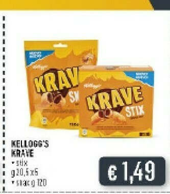 Deco Supermercati Kellogg's Krave Stix offerta