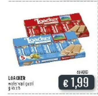 Deco Supermercati Loacker Wafer Vaniglia offerta