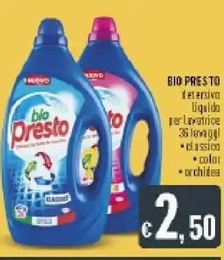 Deco Supermercati Bio Presto Detersivo Liquido Per Lavatrice offerta
