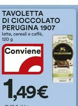 Coop Perugina Tavoletta Di Cioccolato 1907 Latte / Cereali E Caffe 120 G offerta