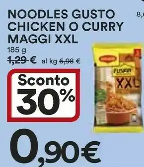 Coop Maggi Noodles Gusto Chicken O Curry Xxl 185 G offerta